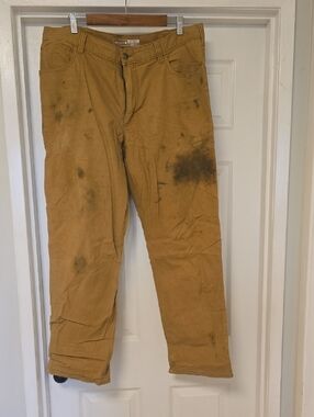 Distressed Carhartt Tan Work Chinos